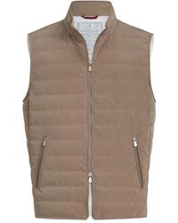 Brunello Cucinelli - Quilted Padded Gilet - Lyst