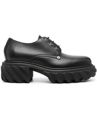 Off-White c/o Virgil Abloh - Exploration Leather Derby Shoes - Lyst
