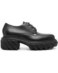 Off-White c/o Virgil Abloh - Exploration Leather Derby Shoes - Lyst