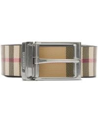 Burberry - Wendbarer Gürtel Mit Check - Lyst