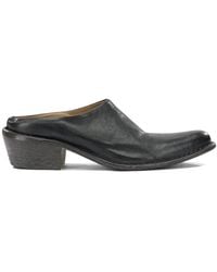 Moma - Leather Slip-On Mules - Lyst