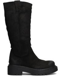 Ash - Kniehohe Detroit Stiefel Aus Wildleder - Lyst