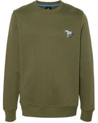 PS by Paul Smith - Zebra-motif Organic Cotton Sweatshirt - Lyst