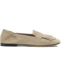 Pomme D ́Or - Fringe-Detail Suede Loafers - Lyst