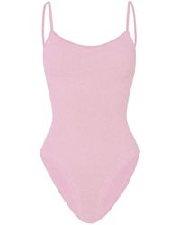 Hunza G - Maillot De Bain Pamela À Effet Froissé - Lyst