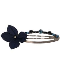 Marni Fermaglio a clip con fiore - Blu
