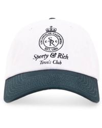 Sporty & Rich - Logo-Embroidery Hat - Lyst