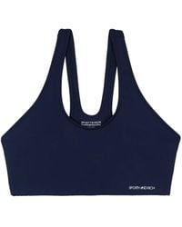 Sporty & Rich - Logo-Print Sports Bra - Lyst