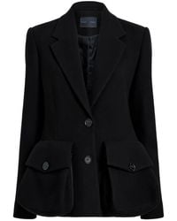 Proenza Schouler - Flap-Pockets Buttoned Blazer - Lyst