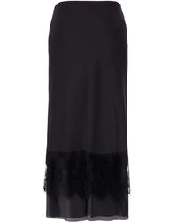 we11done - Maxi-Rok Met Kanten Afwerking - Lyst