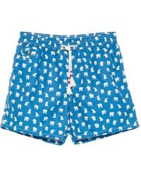 MC2 Saint Barth - Lighting 70 Elephant-Print Swim Shorts - Lyst
