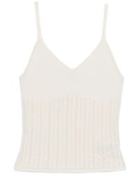 DRYKORN - Francyane Ribbed-Knit V-Neck Top - Lyst