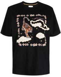 Hayley Menzies - Graphic-Print Cotton T-Shirt - Lyst
