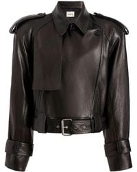 Khaite - The Hammond Leather Jacket - Lyst