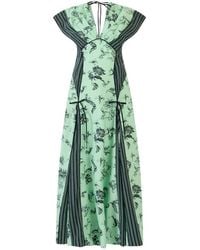Rosie Assoulin - Floral Midi Dress - Lyst