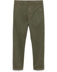 Fay - Slim-Fit Gabardine Trousers - Lyst