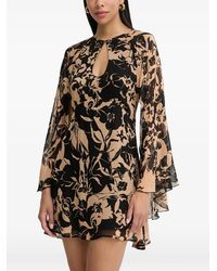 SIMONA CORSELLINI - Floral-Print Open-Back Dress - Lyst