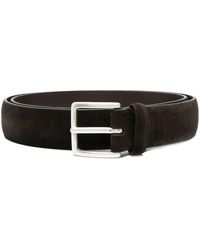 Orciani - Square-Buckle Suede Belt - Lyst