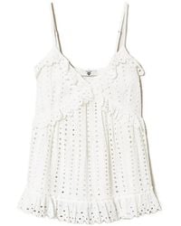Twinset - Broderie Anglaise Top - Lyst