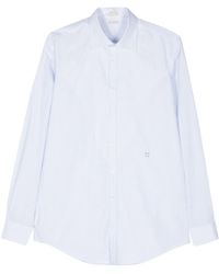 Massimo Alba - Genova Gestreept Katoenen Overhemd - Lyst