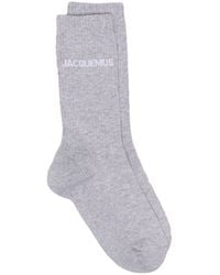 Jacquemus - Les Chaussettes Logo-Intarsia Socks - Lyst