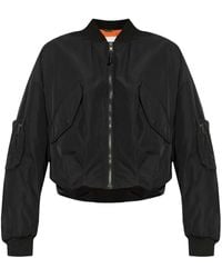 Lacoste - Embroidered Bomber Jacket - Lyst