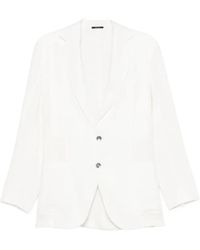 Sartorio Napoli - Single-Breasted Linen Blazer - Lyst