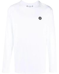 Philipp Plein - Logo Print Long-Sleeve T-Shirt - Lyst