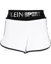 Philipp Plein - Logo-Waistband Jogging Shorts - Lyst