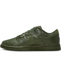 Nike - Dunk Low Snakeskin-Effect Sneakers - Lyst