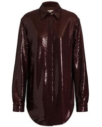 Alberta Ferretti - Camisa Con Lentejuelas - Lyst