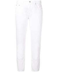 MSGM Jean crop slim - Blanc