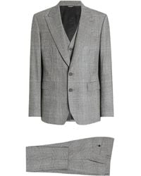 Dolce & Gabbana - Check-Pattern Three-Piece Suit - Lyst
