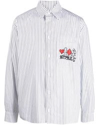 Rassvet (PACCBET) - Logo-embroidered Striped Cotton Shirt - Lyst