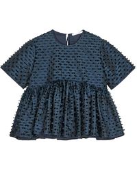 Cecilie Bahnsen - Casandra Fil-Coupé Blouse - Lyst