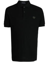 Fred Perry - Logo-Embroidered Cotton Polo Shirt - Lyst