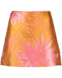 Cynthia Rowley - Floral-jacquard Mini Skirt - Lyst
