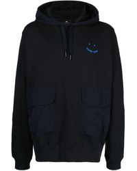 PS by Paul Smith - Ps Happy Logo-embroidered Hoodie - Lyst