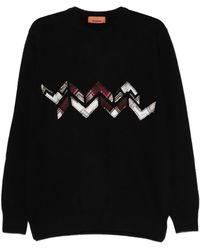Missoni - ジグザグディテール ウールセーター - Lyst