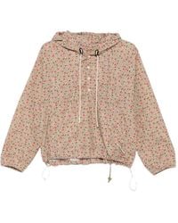 The Great - Trailhead Floral-Print Hoodie - Lyst