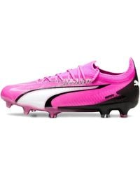 PUMA - Ultra Ultimate Fg Cleats "pink White Black" スニーカー - Lyst