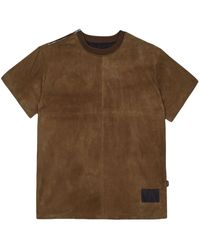 Purple Brand - Perforated Suede T-shirt - Lyst