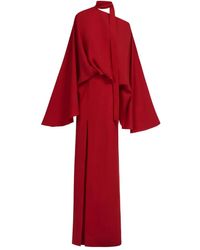 ‎Taller Marmo - Brooks Cape-Slit Maxi Dress - Lyst