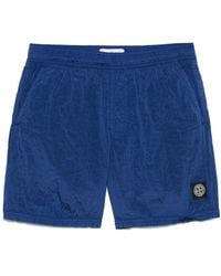 Stone Island - Costume Da Bagno Con Applicazione Compass - Lyst