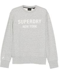 Superdry - Logo-Lettering Sweatshirt - Lyst