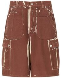 Marni - Belt-Loop Printed Shorts - Lyst