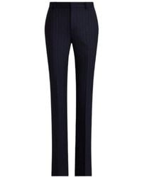 Ralph Lauren - Pinstripe-Pattern Twill Trousers - Lyst