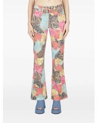 Guess - Flared Jeans Met Print - Lyst