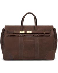Brunello Cucinelli - Logo-print Leather Handbag - Lyst