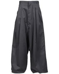 LỰU ĐẠN - Pantalon Lowline À Plis - Lyst